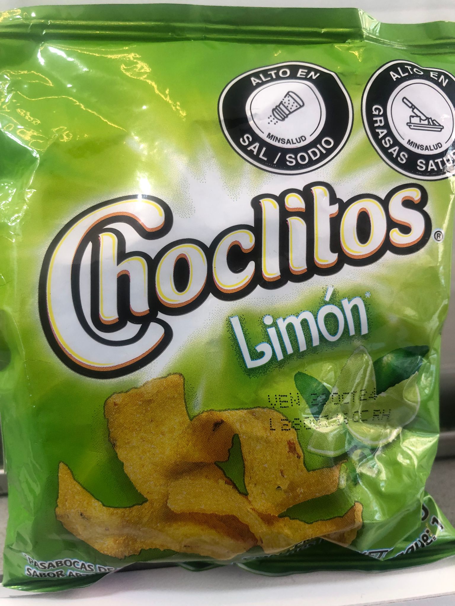 Choclitos limón frito lay,21gr